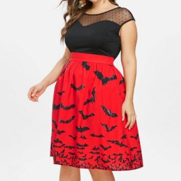 Dresses & Skirts - Sleeveless Mesh Midi Bat Dress